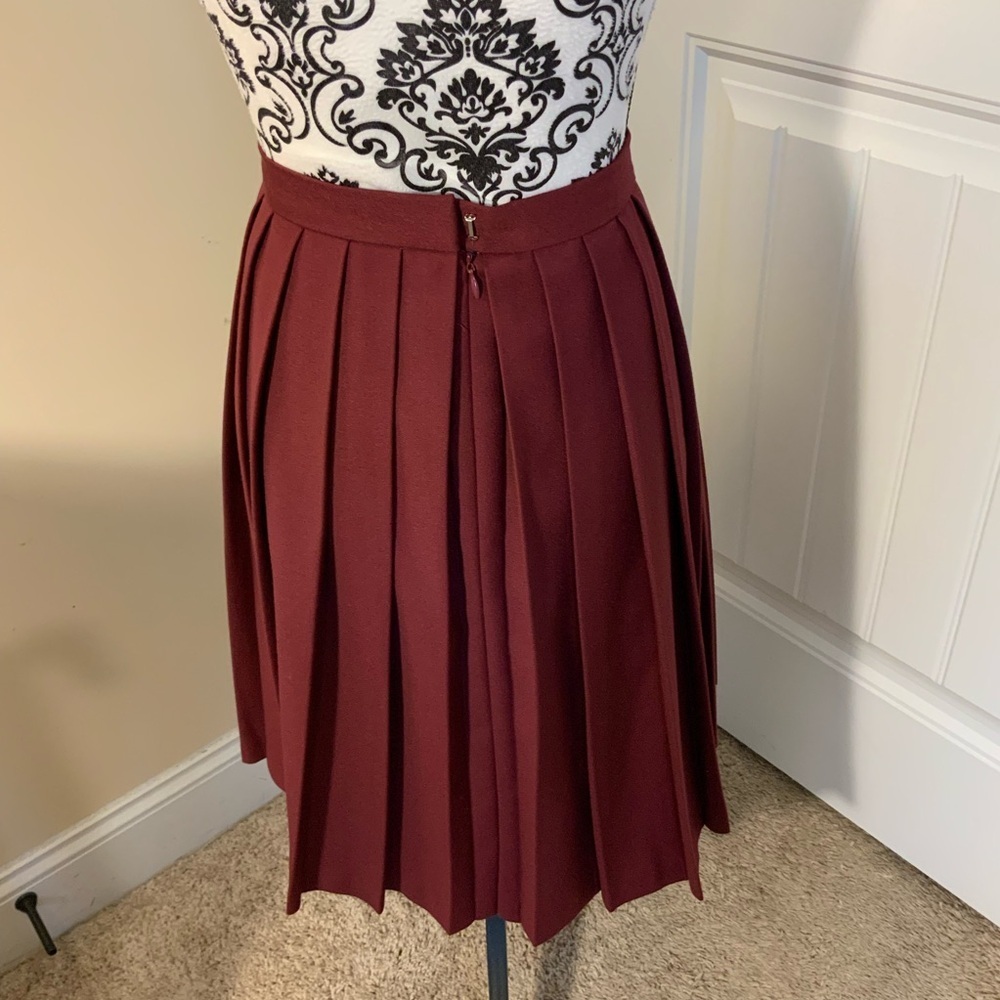 Alex Marie Deep Red A-Line Skirt View 4